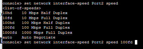 Interfaces Speed