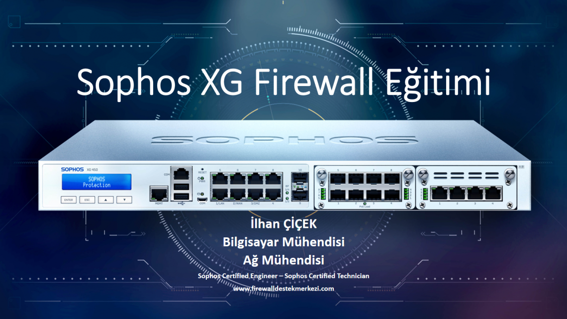 Türkçe Sophos XG Firewall Eğitimi yayında Türkçe Sophos XG Firewall Eğitimi yayında