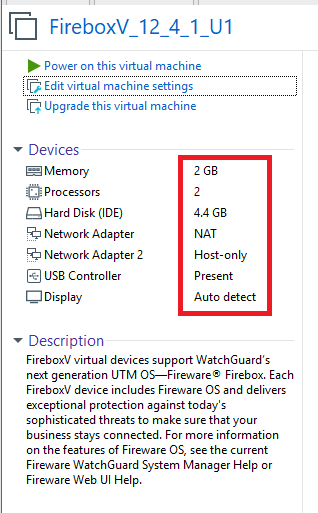WatchGuard FireboxV VMware İlk Kurulum