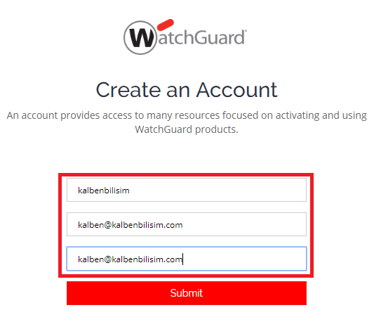 WatchGuard Firebox Lisans Aktifleştirme