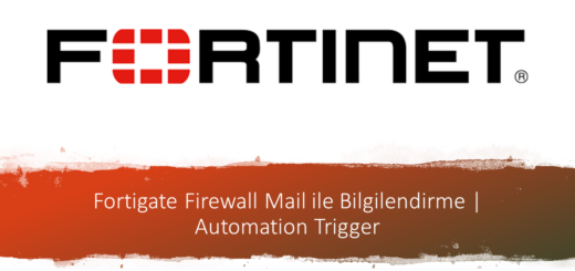 Fortigate Firewall Mail ile Bilgilendirme | Automation Trigger